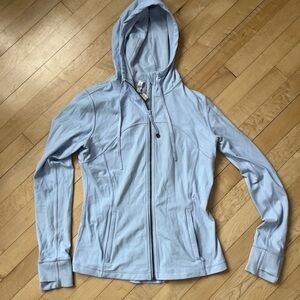 Lululemon Hooded Define Jacket, light blue- size 10